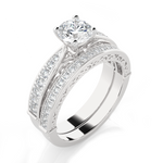 Round Lab Grown Diamond Bridal Ring