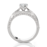 Round Lab Grown Diamond Bridal Ring