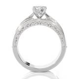 Round Lab Grown Diamond Bridal Ring