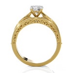 Round Lab Grown Diamond Bridal Ring
