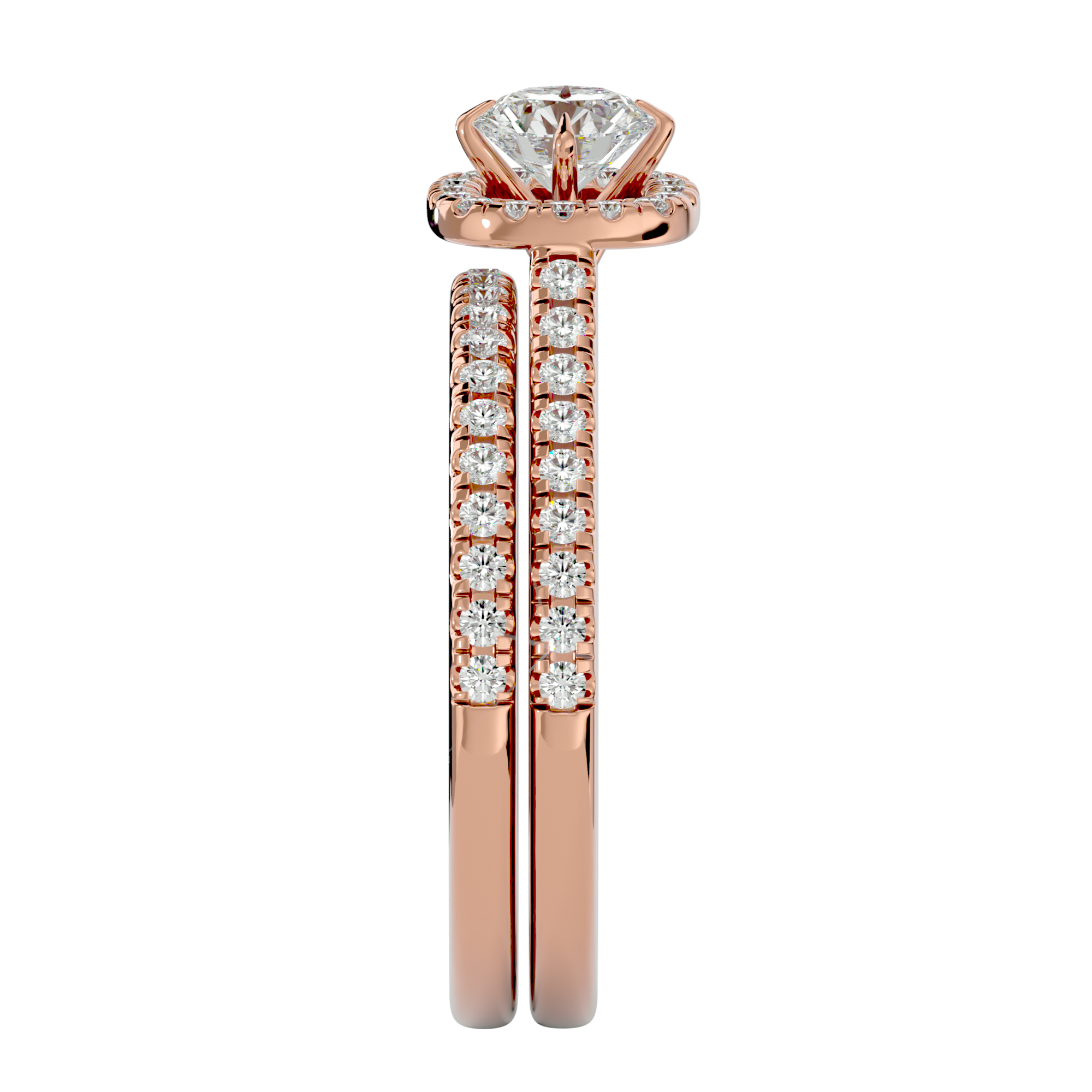 Round Lab Grown Diamond Bridal Ring
