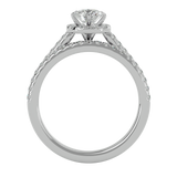 Round Lab Grown Diamond Bridal Ring