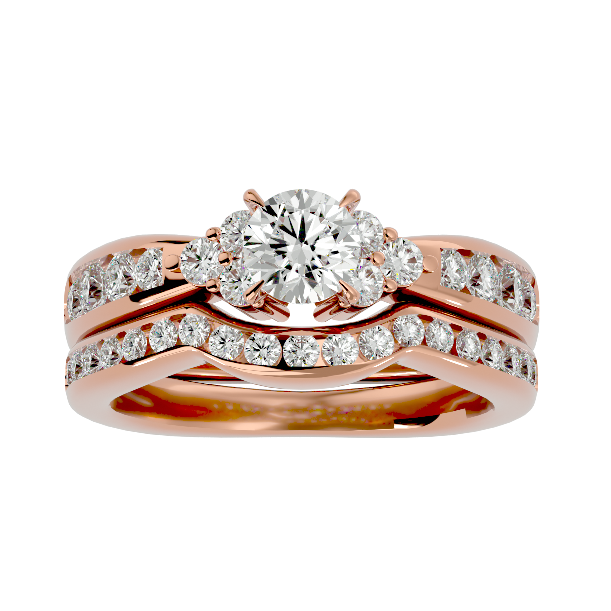 1 3/4 ctw Round Lab Grown Diamond Bridal Ring