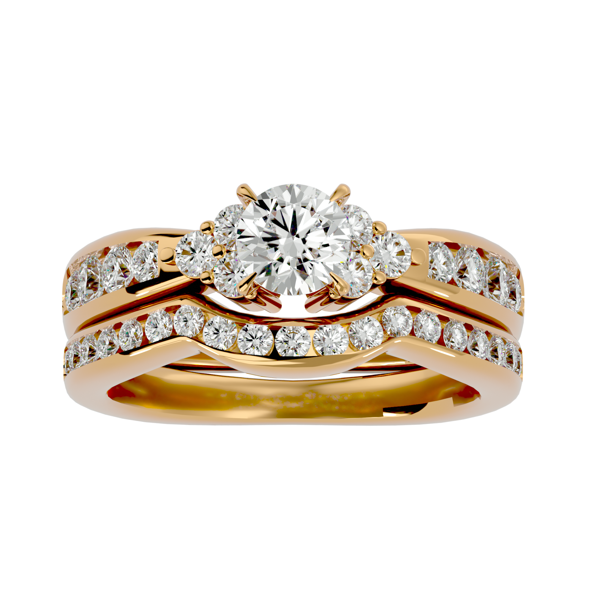 1 3/4 ctw Round Lab Grown Diamond Bridal Ring