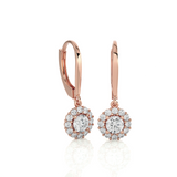 1 ctw Round Lab Grown Diamond Drop Earrings