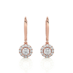 1 ctw Round Lab Grown Diamond Drop Earrings