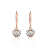 1 ctw Round Lab Grown Diamond Drop Earrings