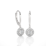1 ctw Round Lab Grown Diamond Drop Earrings