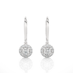 1 ctw Round Lab Grown Diamond Drop Earrings