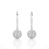 1 ctw Round Lab Grown Diamond Drop Earrings