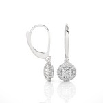 1 ctw Round Lab Grown Diamond Drop Earrings