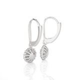 1 ctw Round Lab Grown Diamond Drop Earrings