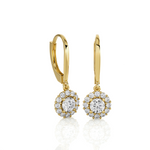 1 ctw Round Lab Grown Diamond Drop Earrings