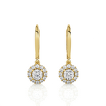 1 ctw Round Lab Grown Diamond Drop Earrings
