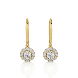 1 ctw Round Lab Grown Diamond Drop Earrings