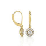 1 ctw Round Lab Grown Diamond Drop Earrings
