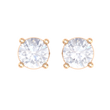 Round Lab Grown Diamond Solitaire Stud Earrings