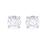 Round Lab Grown Diamond Solitaire Stud Earrings
