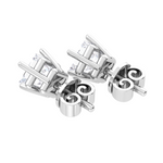 Princess-Cut Lab Grown Diamond Solitaire Stud Earrings