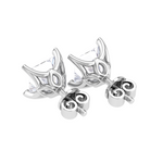 Princess-Cut Lab Grown Diamond Solitaire Stud Earrings