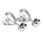 Round Lab Grown Diamond Solitaire Stud Earrings