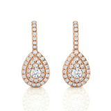 1 ctw Round Lab Grown Diamond Drop Earrings