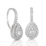 1 ctw Round Lab Grown Diamond Drop Earrings