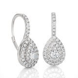 1 ctw Round Lab Grown Diamond Drop Earrings
