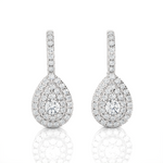 1 ctw Round Lab Grown Diamond Drop Earrings