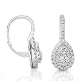 1 ctw Round Lab Grown Diamond Drop Earrings