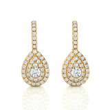 1 ctw Round Lab Grown Diamond Drop Earrings