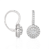 1 ctw Round Lab Grown Diamond Drop Earrings