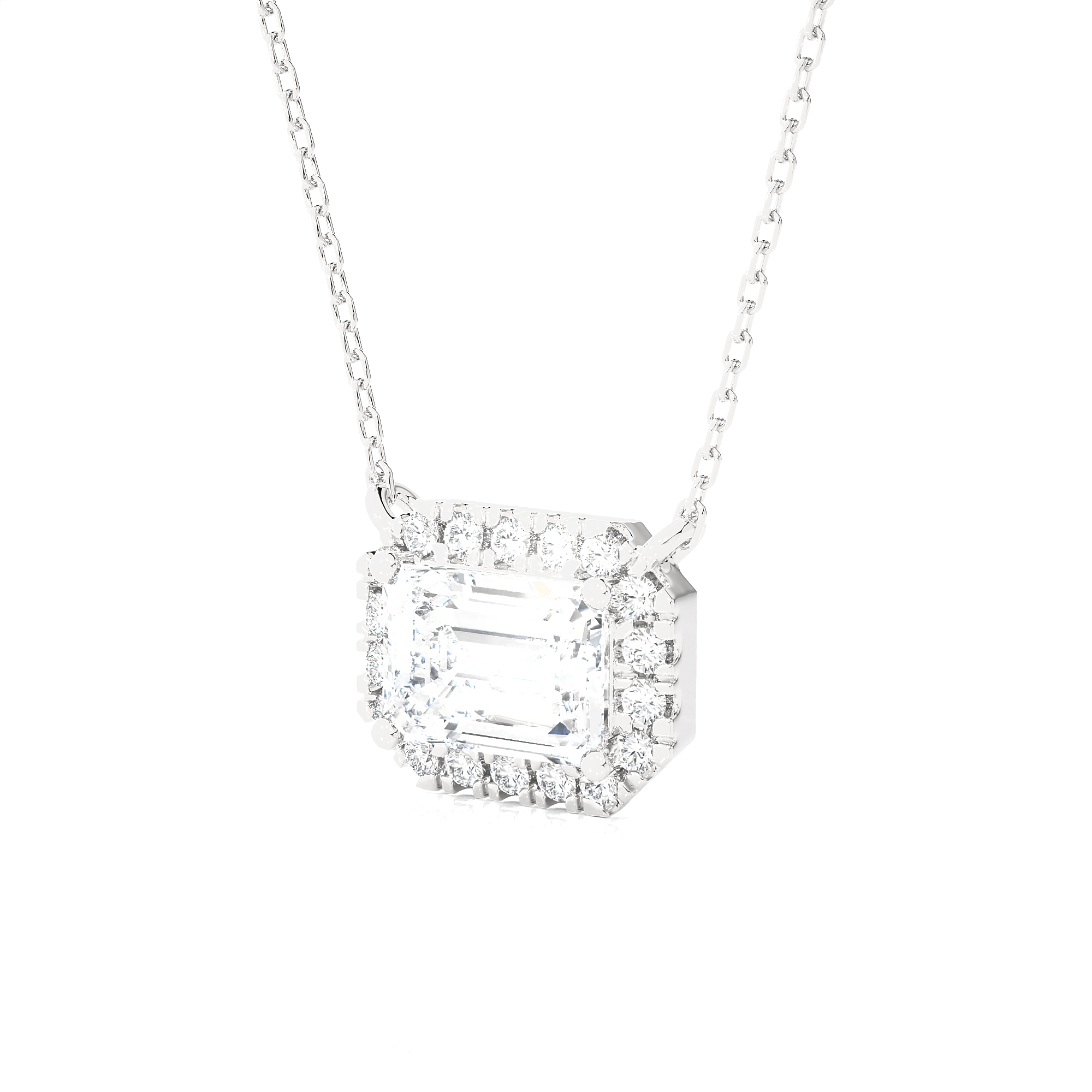 Round Lab Grown Diamond Solitaire Pendant