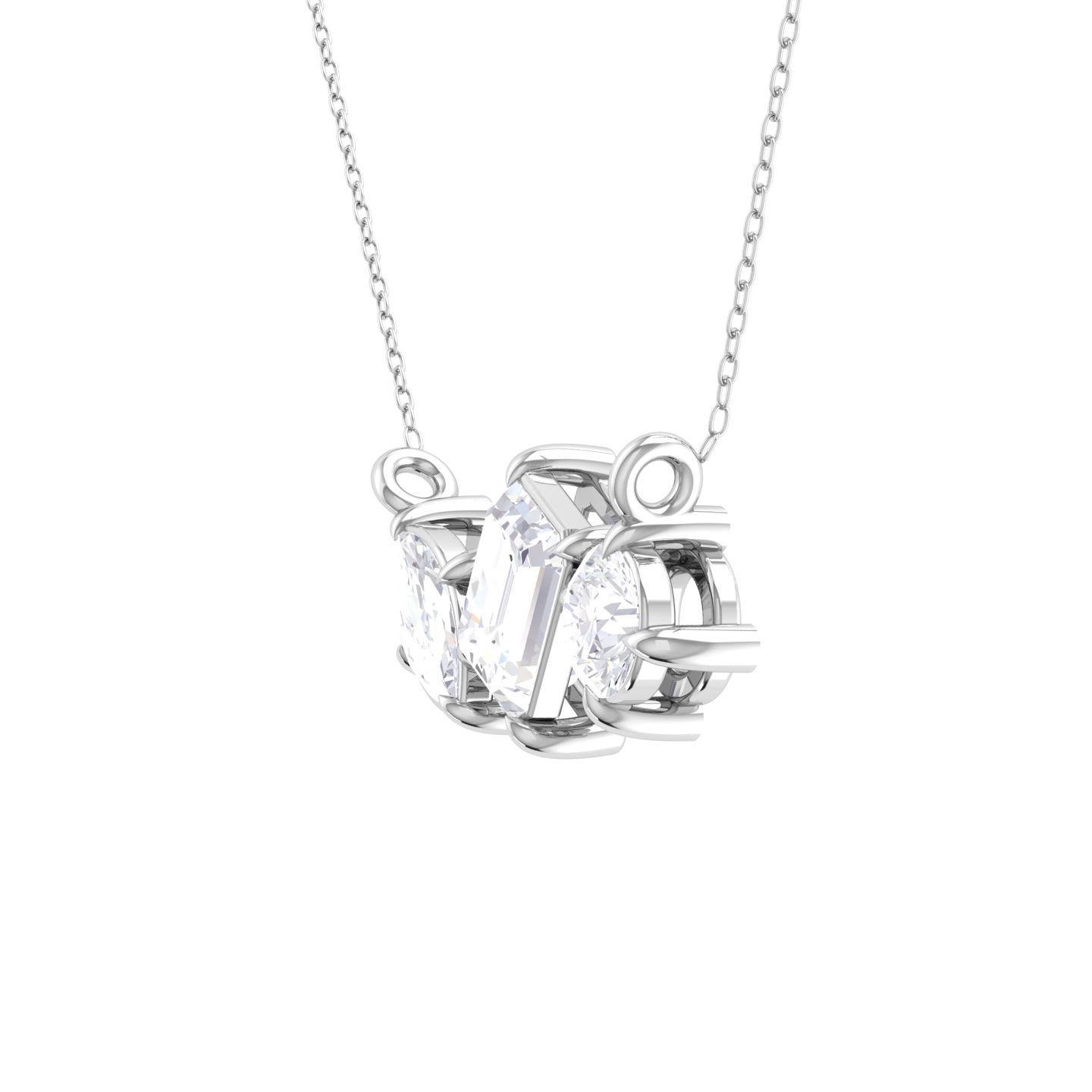 1 ctw Mix-Shape Lab Grown Diamond Fashion Necklace