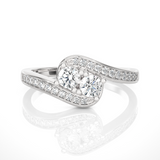 1/2 ctw Round Lab Grown Diamond Ring