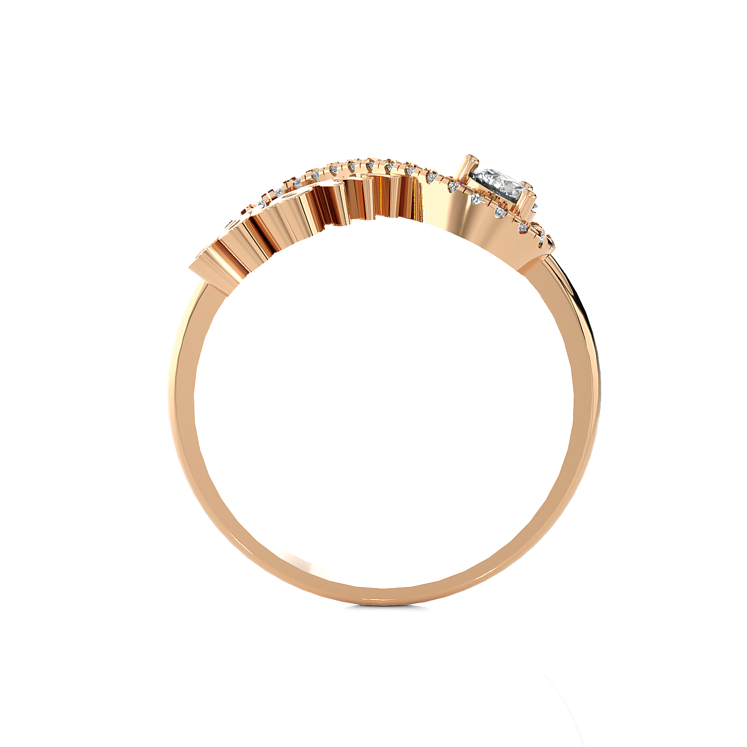 1/4 ctw Round Lab Grown Diamond Ring