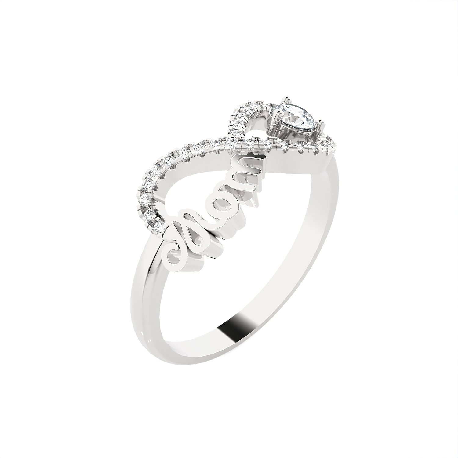 1/4 ctw Round Lab Grown Diamond Ring