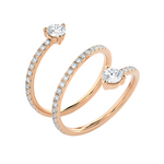 1 3/8 ctw Round Lab Grown Diamond Ring
