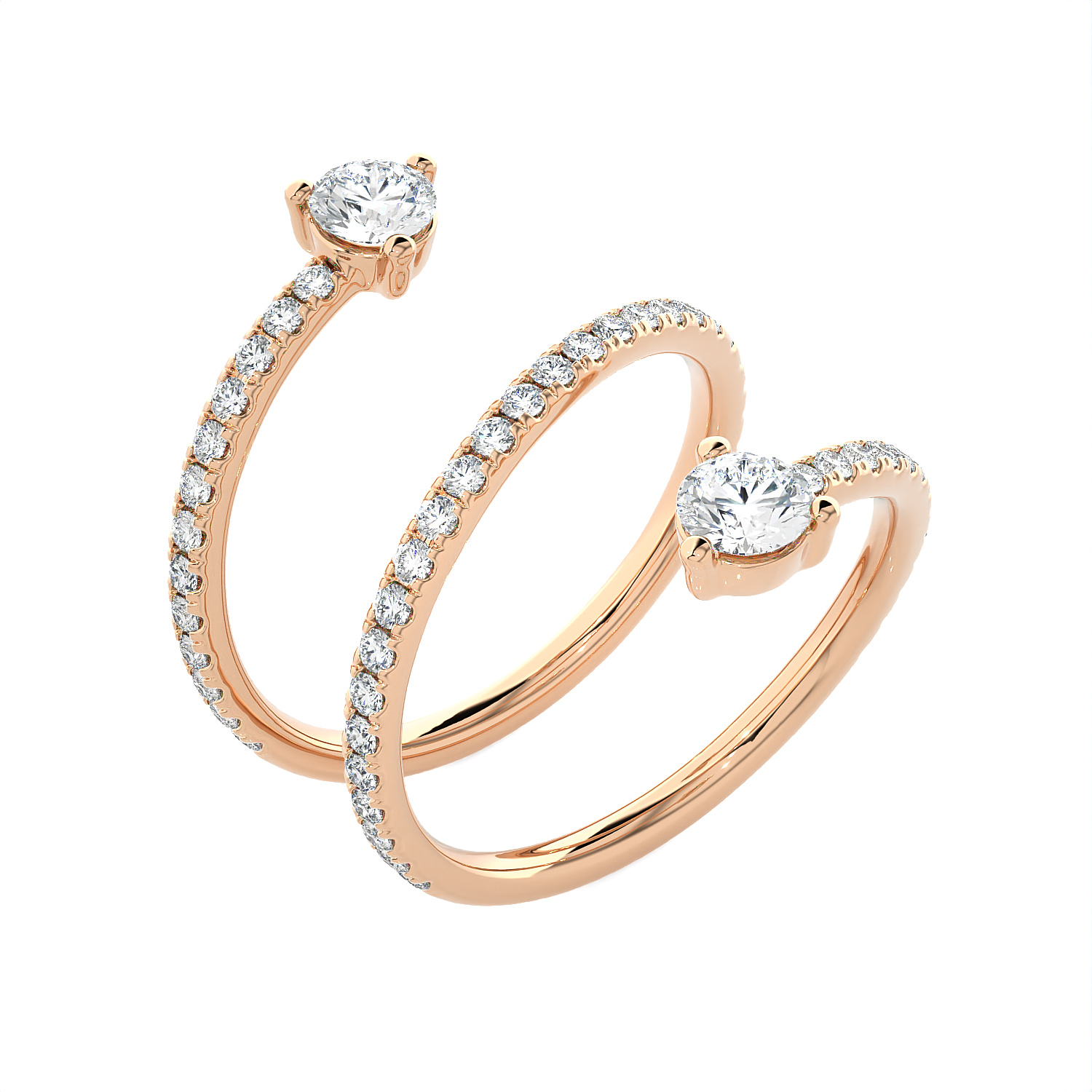 1 3/8 ctw Round Lab Grown Diamond Ring