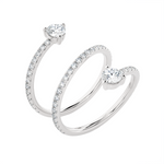 1 3/8 ctw Round Lab Grown Diamond Ring