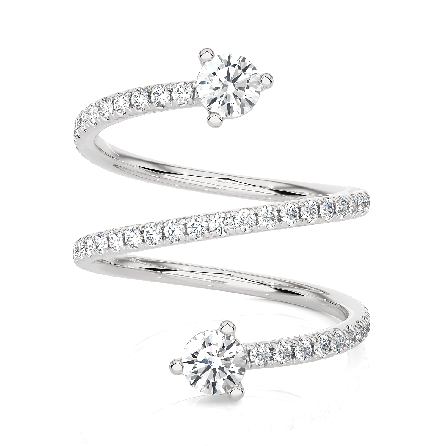 1 3/8 ctw Round Lab Grown Diamond Ring