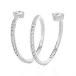 1 3/8 ctw Round Lab Grown Diamond Ring