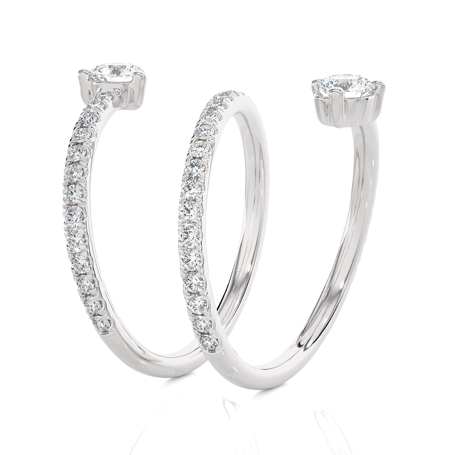 1 3/8 ctw Round Lab Grown Diamond Ring