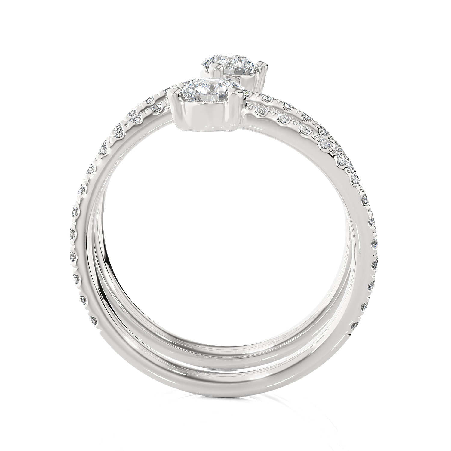 1 3/8 ctw Round Lab Grown Diamond Ring