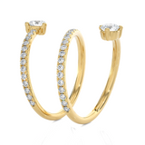 1 3/8 ctw Round Lab Grown Diamond Ring