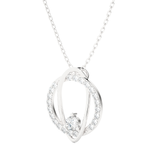 3/4  ctw Round Lab Grown Diamond Fashion Pendant
