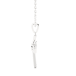 1/4  ctw Round Lab Grown Diamond Cross Pendant