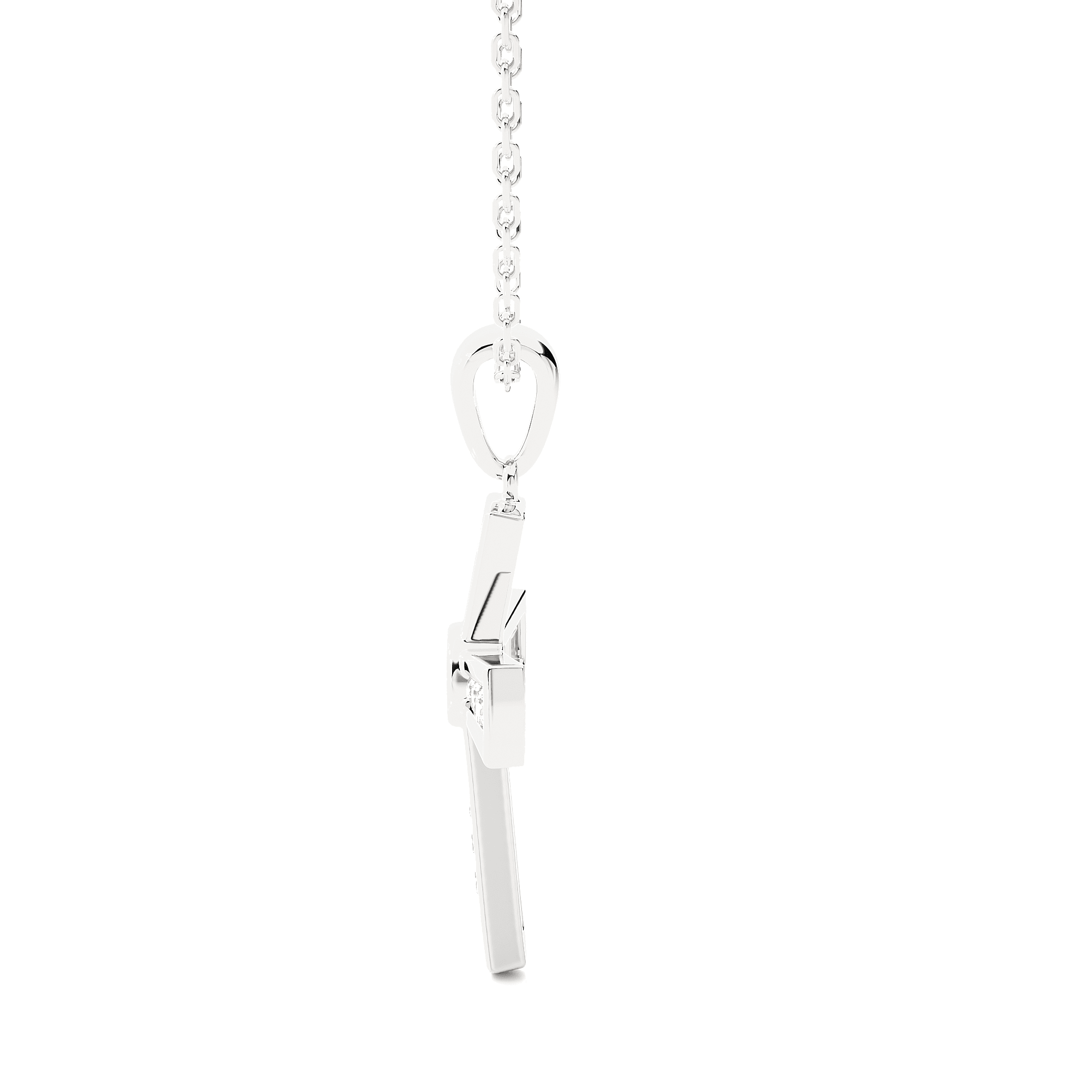 1/4  ctw Round Lab Grown Diamond Cross Pendant