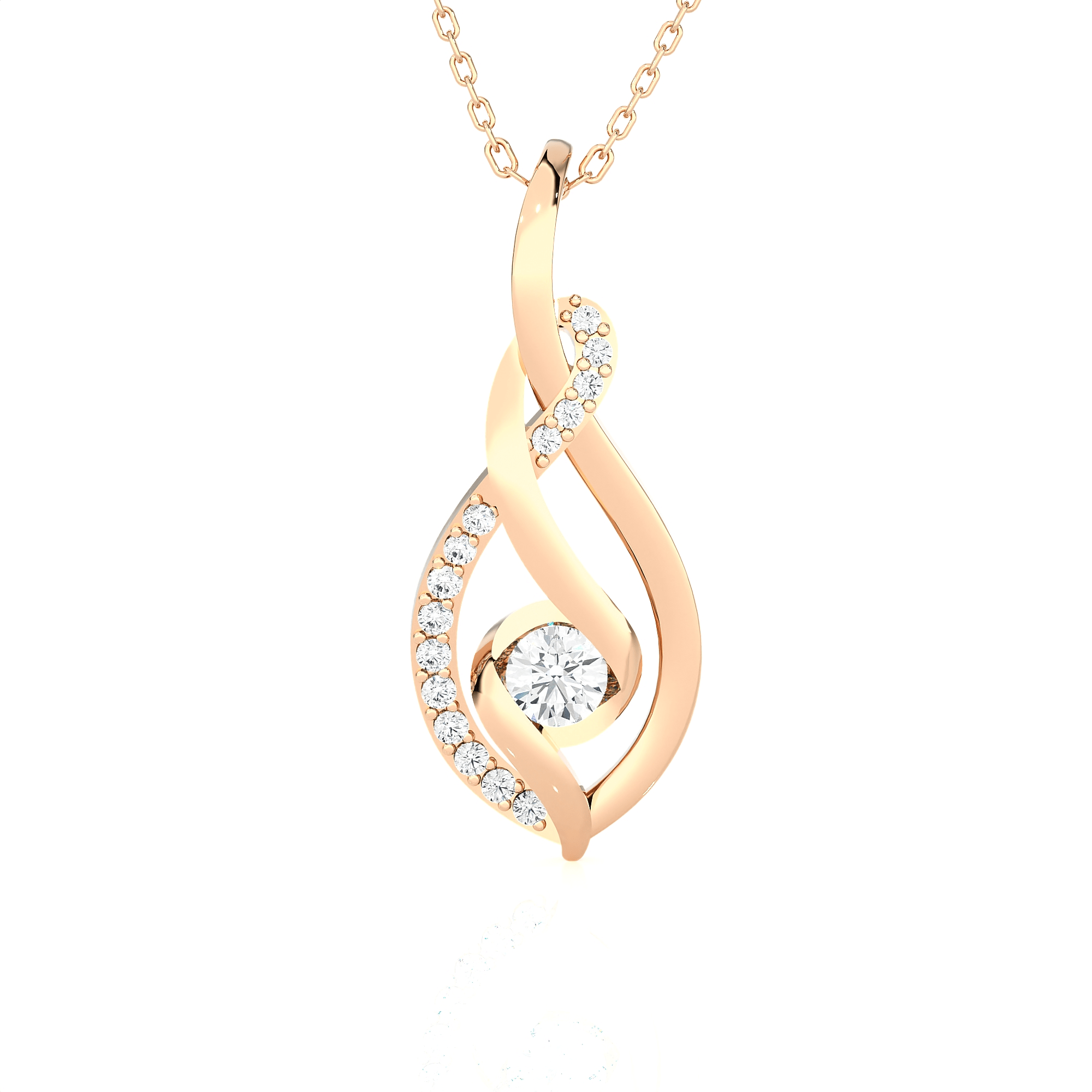 1/4  ctw Round Lab Grown Diamond Fashion Pendant