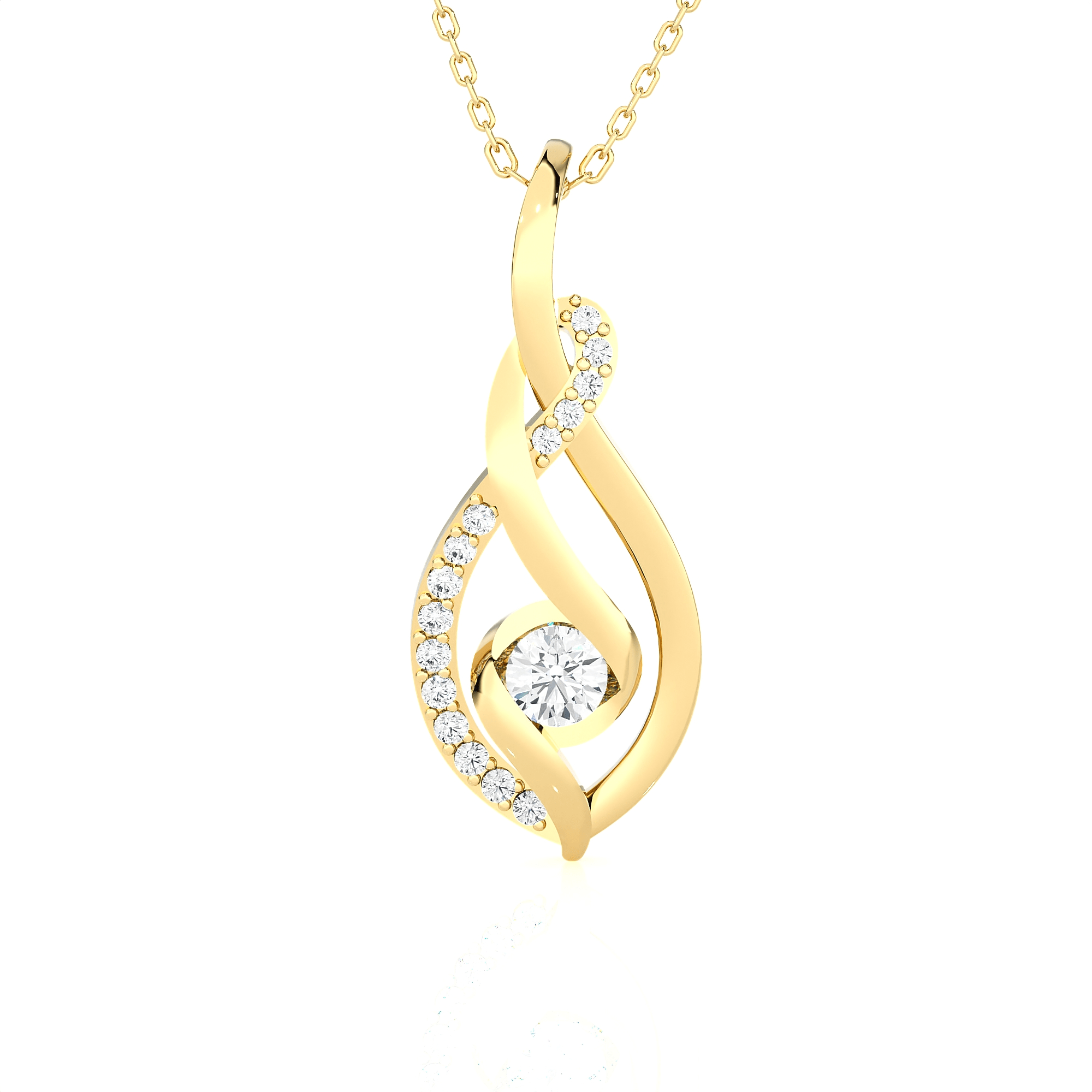 1/4  ctw Round Lab Grown Diamond Fashion Pendant